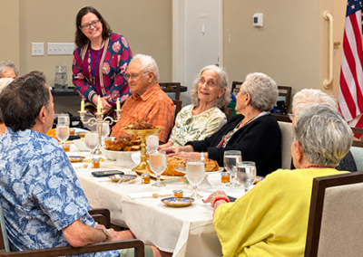Jewish Family Services senior engagement Rosh Hashanah luncheon